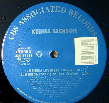 Keisha Jackson : U Needa Lover (12")