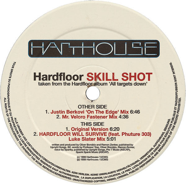 Hardfloor : Skill Shot (12")