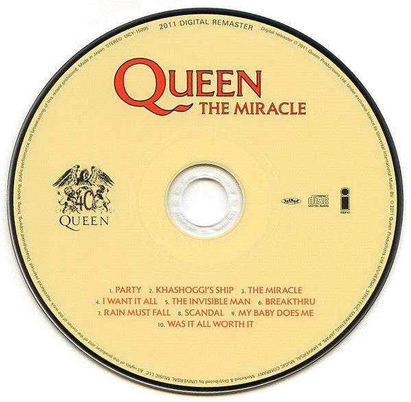 Queen : The Miracle (CD, Album, RE, RM, SHM)