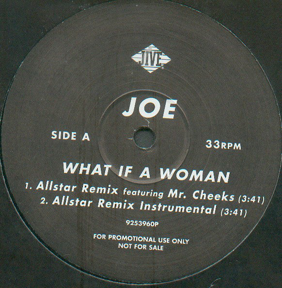 Joe : What If A Woman (12", Promo)