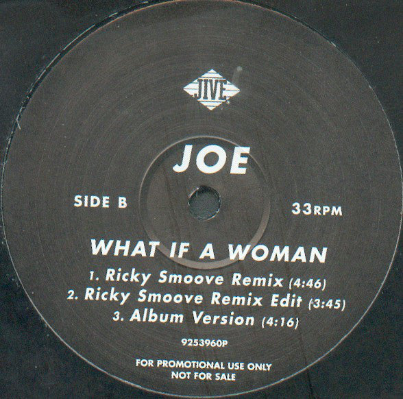 Joe : What If A Woman (12", Promo)